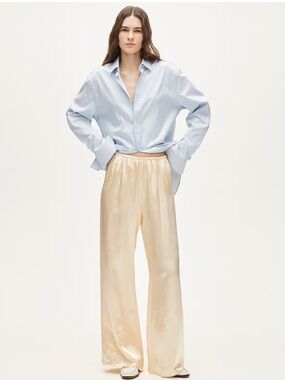 J. Crew Cosmo pant in luster charmeuse - candlelight